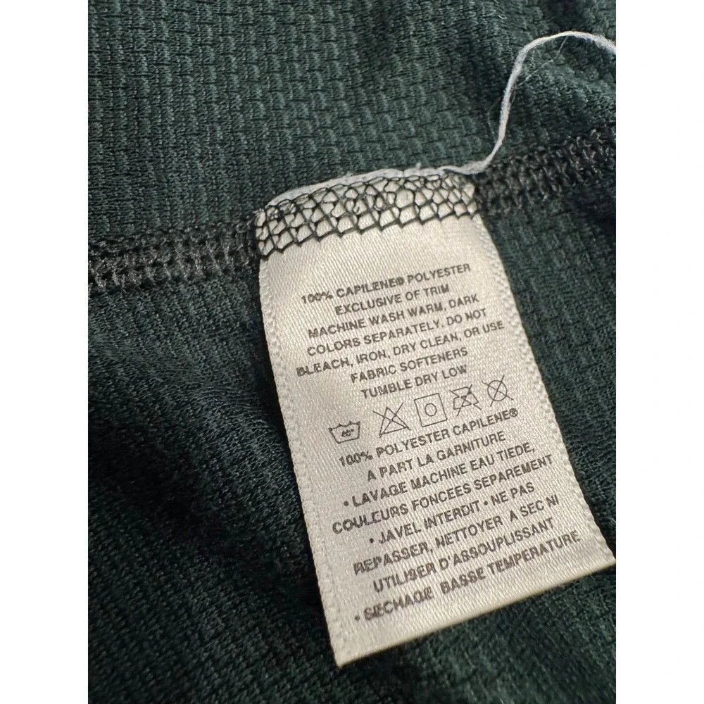 VTG Patagonia Capilene Thermal Base Layer Pants Medium Dark Green Made in USA